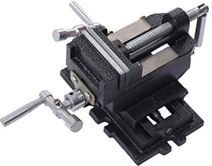 Wulimasun Etau Perceuse Colonne,Perceuse de 3 Pouces X - Y 75mm Composite Store Bidirectionnel Robuste Cross Slider Clamper Machine,pour Atelier Fraiseuse Machines