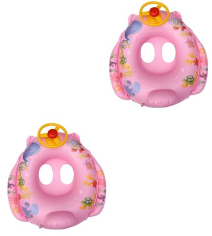 TOYANDONA 2piezas Flotador Inflable Forma De para Niña Dirección y Trompeta Diversión para Playa y Piscina Mezclados