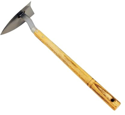 Jonoisax Weeding Tool Weeding Hoe - Stainless Steel with Wood Handle,Hand Weeder Tool for Garden,B