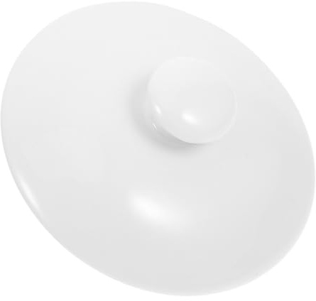 TOPPERFUN Tapa De Repuesto Para Olla y Cuenco De Cerámica 10 Cm Resistente Al Calor Multifuncional Para Cocina De Restaurante y Hotel, Accesorio Versátil Para Vapor y Cocción, Diseño Minimalista,