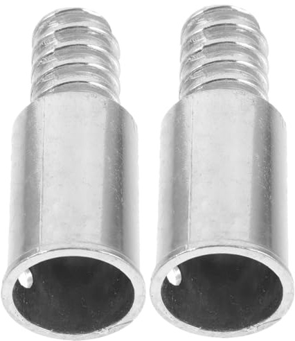 VICASKY 2pcs Threaded Connector Tip for Broom Handle Metal Fits Extension Pole Adapter Use Sweeping Broom