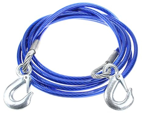 4/5m Cavo di Traino Winch Cinghia Rimorchio Corda Per Rimorchio Auto Heavy Duty Fune Con Gancio Per Recupero Veicolo