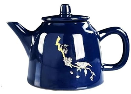 Juego De Té Para Adultos Para Tetera, Juego De Té Y Café, Teteras, Taza Puer, Servicio Arcilla, Porcelana Azul Noble Juegos De Té Portátiles(Type-C)