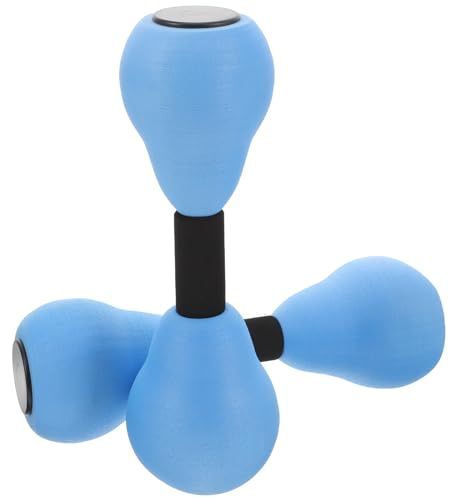 Homoyoyo Haltères Aquatiques Réglables en Eva Bleu et Noir, Paire Portable pour Entraînement Fitness Piscine, Accessoires de Musculation Légers et Résistants pour Loisirs Aquatiques