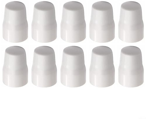 HEIBTENY Heizkörperventil, weiß, ABS-Kunststoff, Push-Fit Abdeckungen für Zuhause, Heizung, Sicherheitsschutz gegen Kinder und Haustiere, einfache Installation, Ersatz, 4 oder 10 Stück (10 Stück)