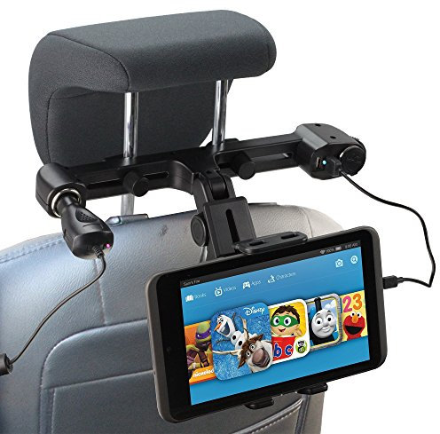 Navitech Car Charger Mount Compatible With The Bush 10 Portable DVD Player
