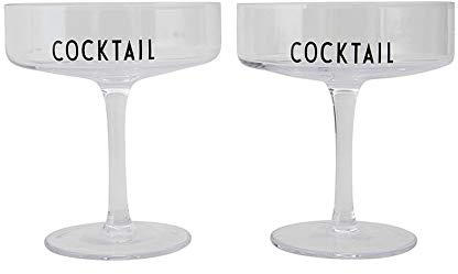 Design Letters 10202004COCKTAIL Cocktailgläser, Soda Kalkglas, transparent