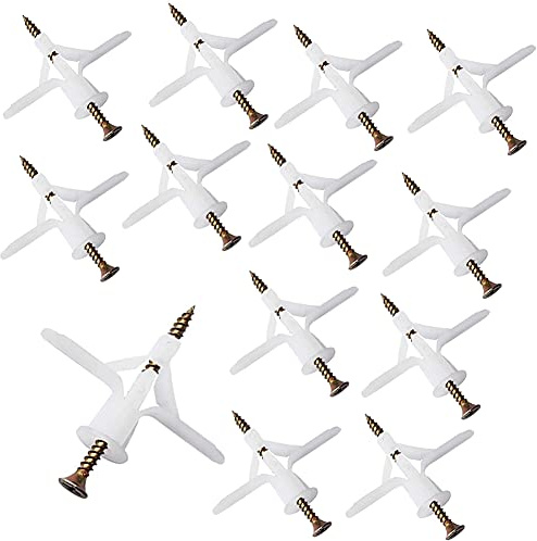 YIXISI 150 Piezas Sujeción para Paredes Huecas, Anclaje de Columna de Tubo de Expansión, Tornillos para Fijación en Pared de Yeso, Tacos para Placas Ligeras