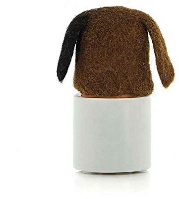 mitienda mit Liebe gemacht Calentador de huevos de fieltro, diseño de perro