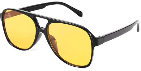 FEISEDY Vintage 70er 80er Sonnenbrille Herren Damen Mode Retro Brille mit UV400 Schutz Leichtgewicht Rahmen B2751