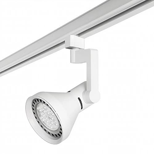 FORLIGHT Proyector de Carril E27 - Compatible con Carril Trifásico, Iluminación Comercial y Hogar, Diseño Moderno, Blanco