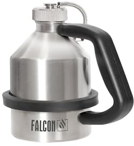 FALCON Sicherheitskanne aus Edelstahl, mit Schraubkappe, 1 Liter