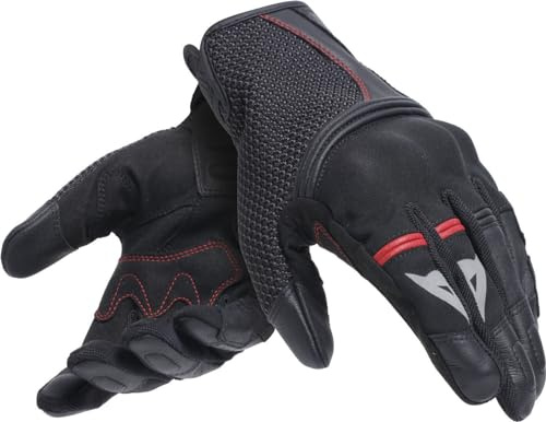 Dainese - Namib Gloves, Sommer Motorradhandschuhe, mit elastischem und belüftetem Stoff, Touchscreen, Mann, Schwarz/Schwarz, M