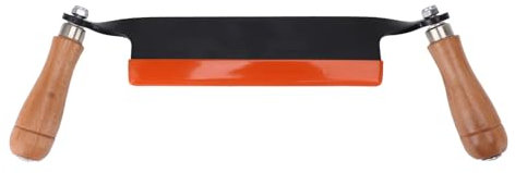 XHTLLO Couteau de Rasage À Tirage, Couteau À Tirage Droit À Retrait Rapide des Bûches, Outil de Rasage À Tirage Droit Portable À Polissage Fin en Acier Au Carbone, Outil À Main D'Écorçage du Bois