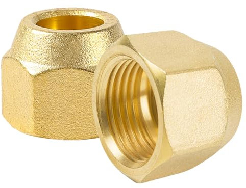Flaring Union Nut 1/4 Inch for Refrigerant Line 1/4 Inch Air Conditioning Air Conditioning Split Flaring Union Nut 1/4 Inch Pipe for Mounting Split Air Conditioners