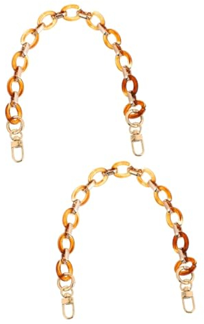 Gogogmee 2stücke Retro Handtaschenkette Aus Farbiger Resin Für Damen Abnehmbare Schulterriemen Stilvolles Accessoire Für Umhängetaschen Und Geldbörsen