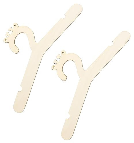 TOGEVAL 2St Kleiderbügel kleiderständer Kinder kinderbügel Babyzimmer Accessoires Kleidung aufbewahrung Haustierzubehör Spielzeug für Haustiere Halter für Babykleider hölzerner Aufhänger