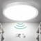Oraymin plafoniera LED con sensore radar crepuscolare, 18W 1800LM luce sensore rotonda，4000K plafoniera rotonda con rilevatore di movimento interno per scale corridoio cucina balcone Ø23×2,4cm
