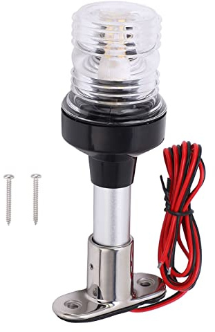 Aoaoy Lumière de Navigation à LED pour les Bateaux, DC12V-24V 5W 6 Pouces Boat Nailing Signal Light, Marine Boat Light, IP66 IP66 Emperping LED Navigation Lampe pour Navires et Yachts