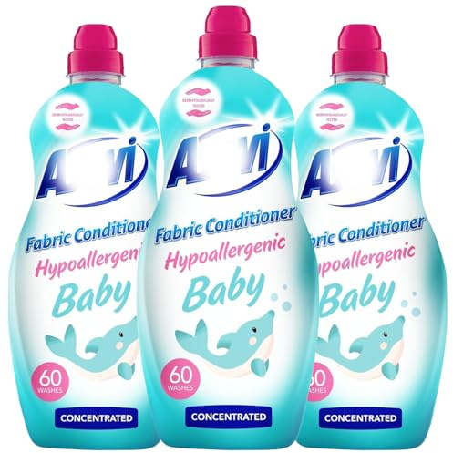 Baby Fabric Softener, Long-Lasting Flower Scented Laundry Conditioner, Concentrated Liquid for 60 Washes, Fresh Spanish Cleaning Products Fragrance, 1380ml