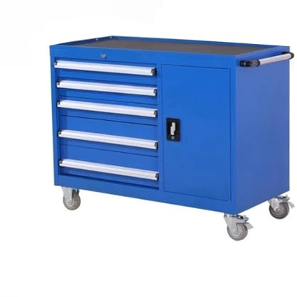 QUSYZD Schwerer Werkzeugwagen, Werkzeugschrank, Autoreparatur, multifunktionaler Schließfach, Werkstattteile, Eisenbox, eine Farbe, 1070 515 850 500,One Color-1070 515 850 500