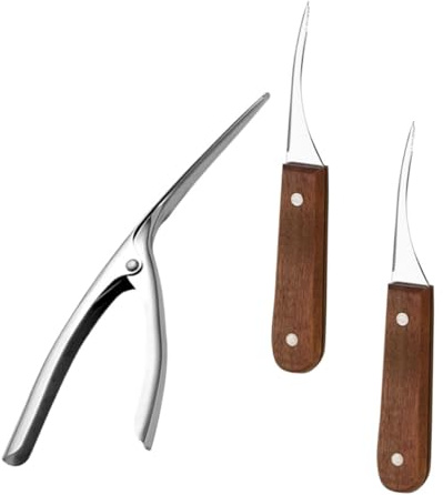 Healifty Éplucheur De Crevettes Acier Inoxydable Nettoyeur De Crevettes Coupe-crevettes pour Cuisine Outil Facile