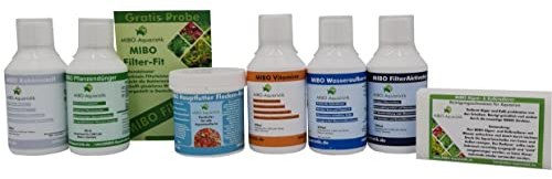 MIBO Pflegeeimer-mit 6 Top Pflegeprodukte á 250 ml inkl. Dosierhilfe Plus Scheibenreiniger Schwamm