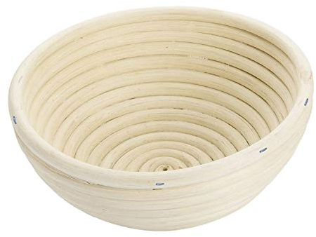 Westmark Cesta de fermentación, Para masa de pan de 750-1000g, Redonda, Diámetro: 17,5 cm, Ratán, Beige claro, 32082270