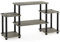 Furinno Turn-N-Tube No Tools Entertainment Center, TV Unit, TV Stands, French Oak/Black, 105.4 (W) x 58 (H) x 29.5 (D) cm