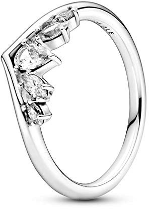 PANDORA Ring Wishbone Sterling silverZirkonia Größe: 48