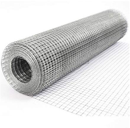Welded Mesh Wire, Fence, 30M Galvanised Steel Garden Netting, 1”x1 hole Livestock Fencing Roll for Chickens, Rabbits, Dogs, Window Guards Vegetable Protection for Indoor or Outdoor (3 x 95.5FT)