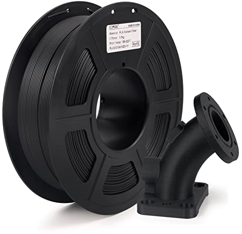 IEMAI PLA CF 1Kg, Schwarz Kohlefaser PLA Filament 1.75mm, 3D Drucker Filament mit 20% Carbon Fibre, Maßgenauigkeit +/- 0,02 mm