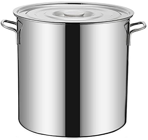 Suppeneimer/Suppentopf 304 Edelstahl kommerziellen Reis-Eimer mit Deckel Große Kapazität Öl Eimer Kocher Wassereimer (Size : 30cm)