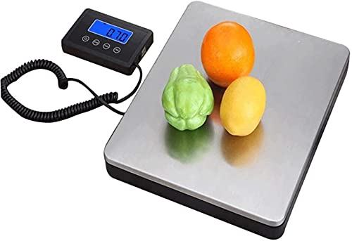 ZGJYSP Bilancia Multifunzione,[Ultimo 2021] Bilancia Elettronica Digitale Argento Ad Alta Precisione 180Kg/50G Bilancia Frutta Piattaforma in Acciaio Inox per Negozio Bilancia da Cucina