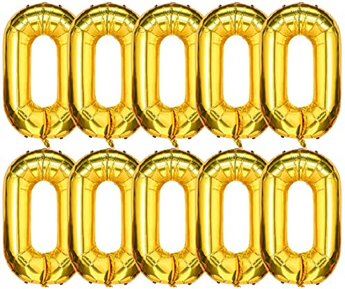 WANGCL 50 Pieces 16 Inches Foil Gold Chain Balloons for 80s 90s Party Decor Chain Link Balloons for Hip Hop Birthdays Weddings Party Supplies