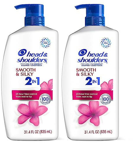 Head & Shoulders 2 in 1 Dandruff Shampoo and Conditioner, Anti-Dandruff Treatment, Tea Tree Oil for Daily Use, 32.1 oz Each, Twin Pack