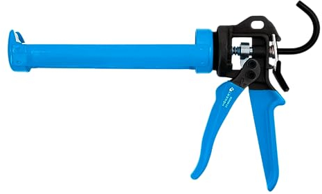 Högert Technik - Pressa per cartucce – Siringa in silicone per la lavorazione di tutte le cartucce di tenuta e colla da 310 ml – Pistola a cartuccia – Forza di pressione: 4000 N