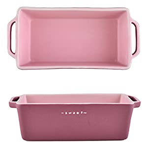 Pirofila da Forno, Pirofile in Ceramica, 2 Pezzi Mini Porcellana Rettangolare Colorata Pirofila da Forno Piccola da Tavola Ideale for Lasagne, Torte, Casseruola, Tapas,C (Color : A)