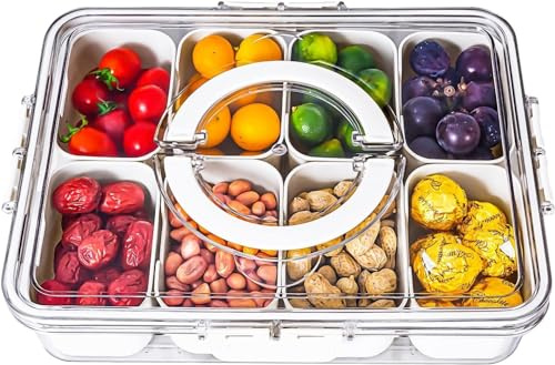 Mofizarex Snack Box con contenitore per snack con coperchio, per bambini, per conservare dolci, noci, biscotti
