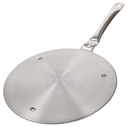 TOPPERFUN Plaque d'Adaptation pour Plaque de Cuisson à Induction en Acier Inoxydable Diffuseur de Chaleur Compatible à Induction Gaz 1 Pièce