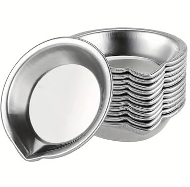 12 Pcs Paint Palette,Makeup Mixing Tray Metal Round Paint Pallets Stainless Steel Pallet Small Painting Pallete Watercolour Palettes Art Puck Trays Cups Accessories,for Kids Acrylic Paints Make Up