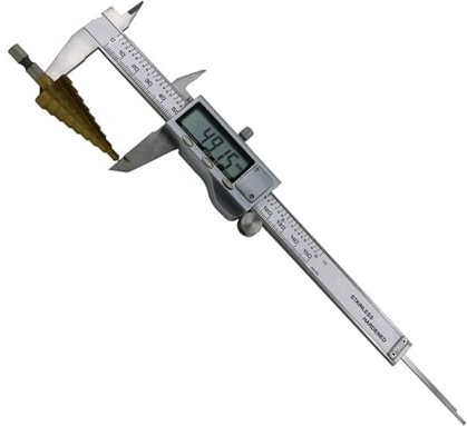 KLYDBMYT Micrometer Caliper 150mm Electronic Digital Caliper 6 Inch Vernier Caliper Gauge Micrometer Measuring Tool Digital Ruler Stainless Steel Caliper Repeatable Measurements
