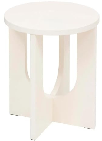 Paris Prix Atmosphera Créateur d'intérieur - Table d'Appoint Design Bloom 50cm Ivoire