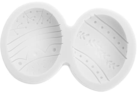 GALPADA Easter Egg Silicone Cake Mold Food Grade Fondant Moulds for Baking Candy Decorating DIY Easter Themed Egg Shapes for Party Treats and Snacks