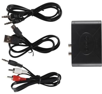 Ausi Récepteur audio Bluetooth 5.3, adaptateur RCA sans fil pour haut-parleurs stéréo de voiture