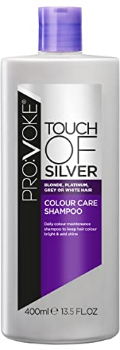 PROVOKE Touch Of Silver Colour Care Shampoo 400 ml , Daily Colour Protect Shampoo, Prolongs Colour and Adds Shine