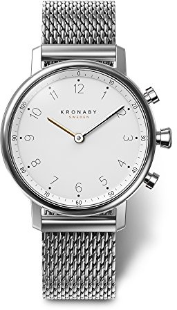 KRONABY Uhr Smart Damen | Robustes Saphirglas, Wasserdicht 10 ATM, Musiksteuerung, Schrittzähler, Anrufbenachrichtigung und -ablehnung S0793/1, Nord