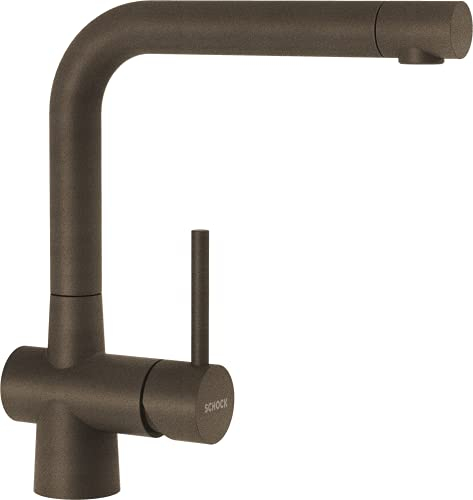 SCHOCK Robinet de cuisine LAIOS Bronze - Robinet haute pression marron avec bec fixe et raccords standard