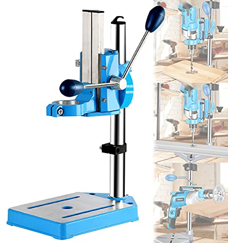 Supporto per Trapano a Colonna, Trapano a Colonna da Banco, Pressa da Banco Banco di Lavoro Regolabile in Altezza per Riparazioni Fai da Te e Professionali