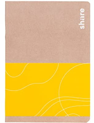 share Notizheft A6 liniert – Heft spendet eine Unterrichtsstunde für ein Schulkind – Blauer Engel zertifiziertes Notizheft aus 100% recyceltem Papier